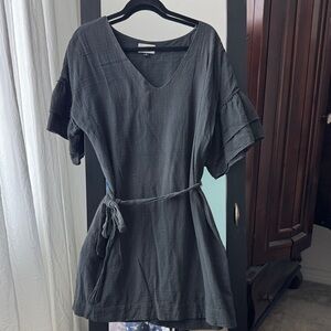 100% Cotton Dark Grey Women's Dress Size M
